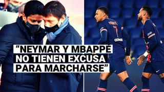 Presidente del PSG: “Kylian Mbappé y Neymar ya no tienen excusa para irse”