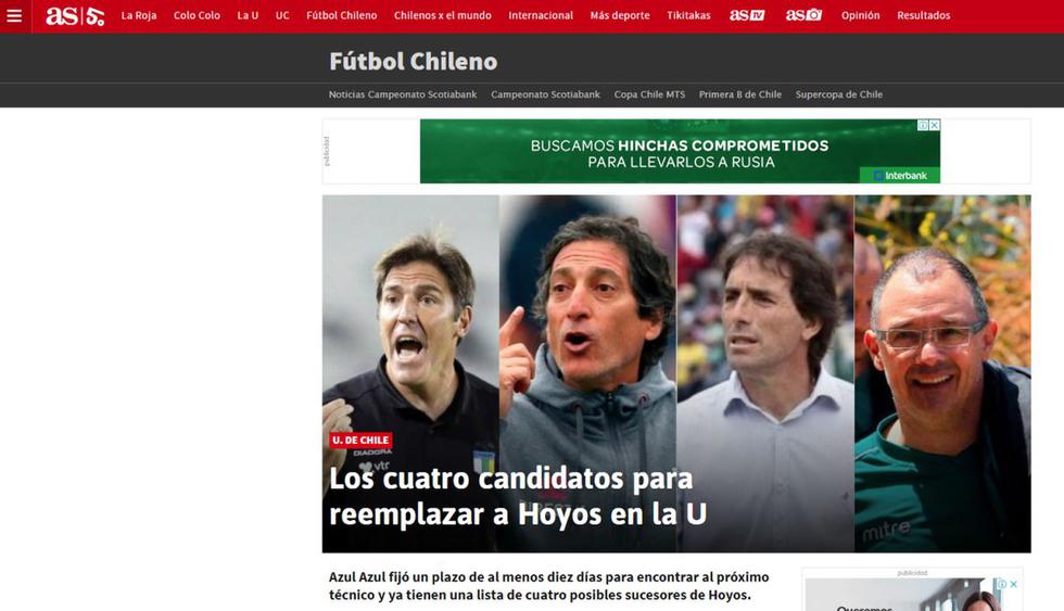 La prensa chilena pone a Mario Salas como opción para dirigir a la 'U' de Chile.