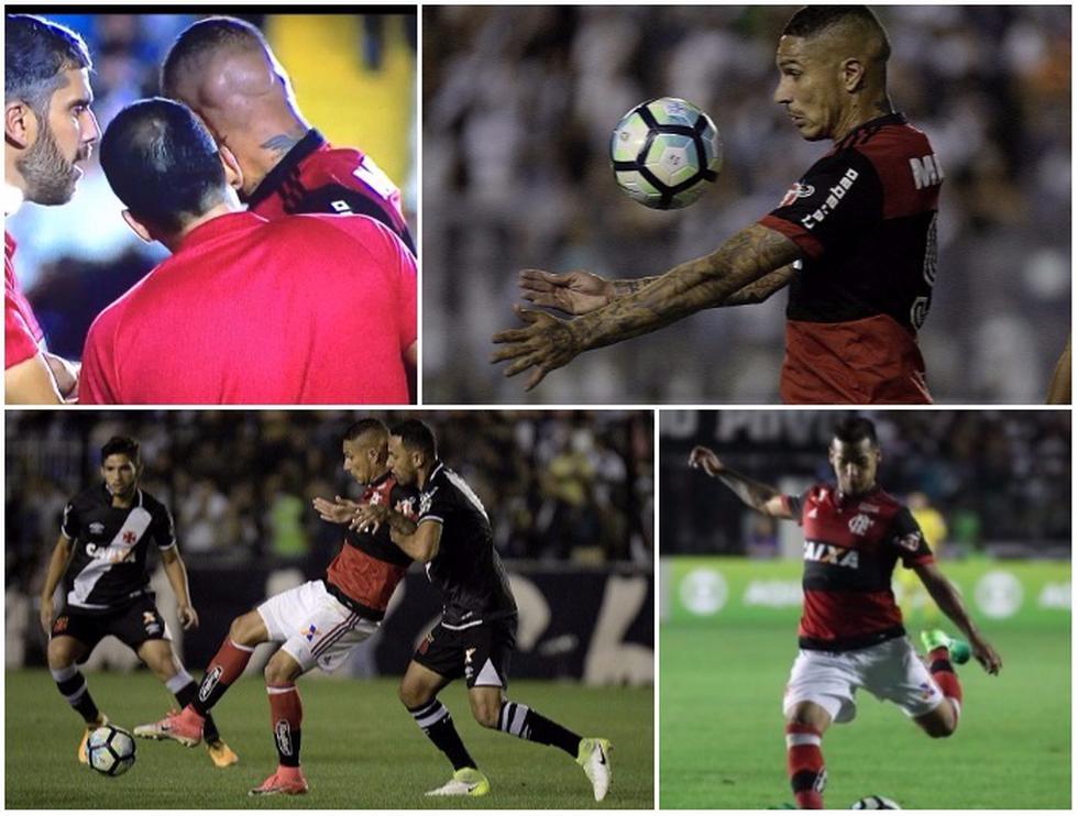 Las postales que dejó el Flamengo-Vasco da Gama con Guerrero y Trauco. (Fotos: Getty Images / Flamengo)