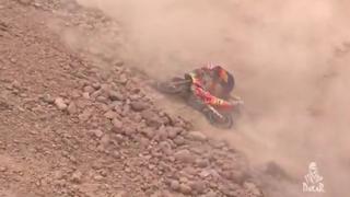 Casi no la cuenta: Sam Sunderland sufrió en el desierto peruano durante la Etapa 4 del Dakar 2019 [VIDEO]