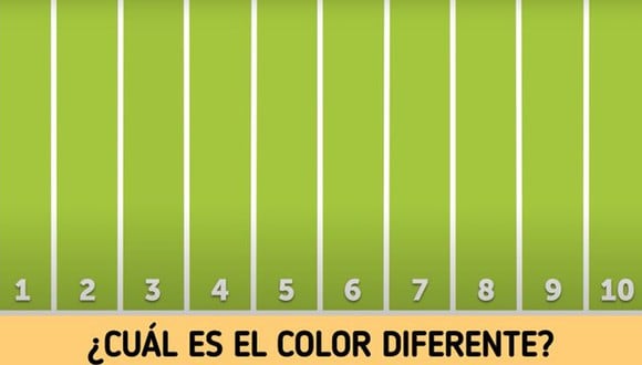 Reto viral de hoy: ¿cuál es el color diferente en la imagen? Descúbrelo en 10 segundos. (Genialguru)