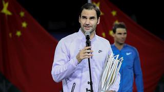 Roger Federer tras ganar el Masters 1000 de Shanghái: "Cada vez le temo menos a Rafael Nadal"
