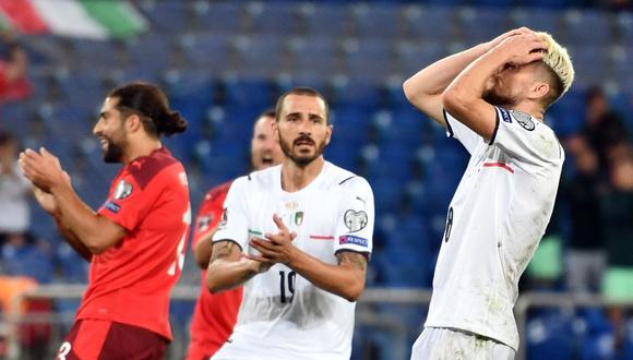 Italia empató a cero con Suiza por las Eliminatorias Europeas rumbo a Qatar 2022. (Foto: AFP)