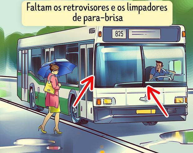 Solución: vea dónde estaba el error en el desafío visual del autobús en la imagen a continuación (Foto: lado positivo).
