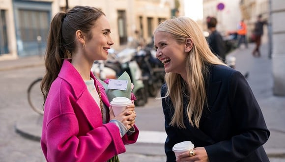 ¿Camille y Emily seguirán siendo amigas en la segunda temporada de "Emily en París"? (Foto: Netflix)