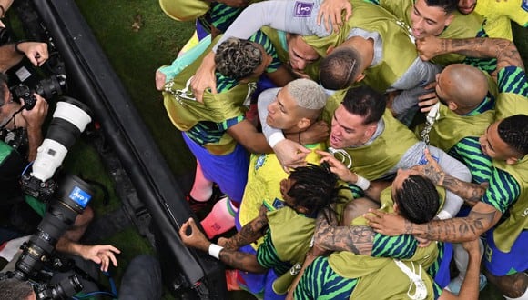 Richarlison anotó el 1-0 de Brasil vs. Ghana en el Mundial Qatar 2022. (Foto: AFP)
