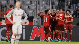 Supremacía bávara: Bayern Múnich derrotó 7-1 a Salzburgo y clasificó a cuartos de Champions League