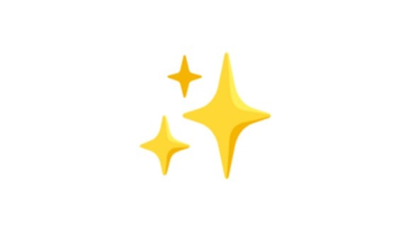 ¿Quieres saber qué significan las tres estrellas en WhatsApp? Aquí te explicamos el emoji. (Foto: Emojipedia)