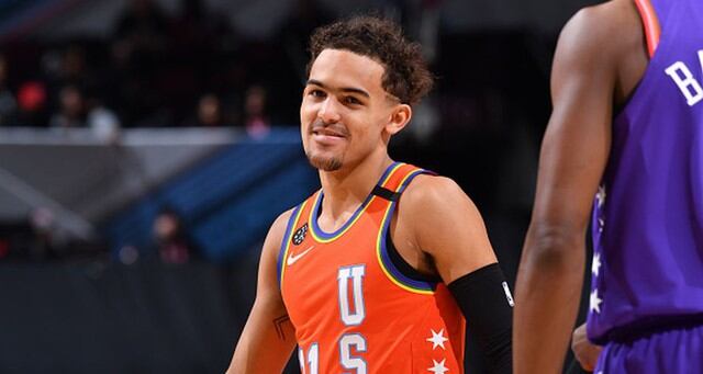 Trae Young de Atlanta Hawks para el Team Giannis. (Getty Images)
