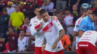 Falta que pudo ser roja: el altercado entre Paolo Guerrero y Rafinha por Copa Libertadores [VIDEO]