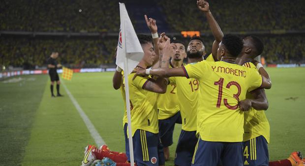 Colombia vs Alineamiento  Venezuela por las Eliminatorias Qatar 2022. (Foto: AFP)