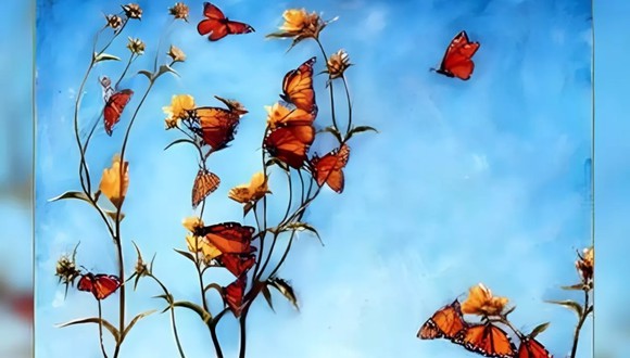 Dinos qué ves y descifra tus sueños: test visual de la mujer, las mariposas y flores (Foto: GenialGuru).