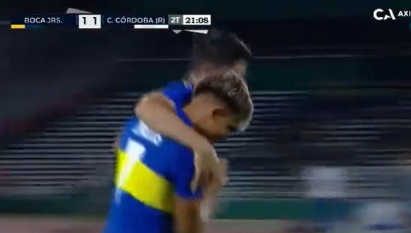Doblete de Orsini que firma el 2-1 de Boca vs Central Córdoba. (Fuente: TyC Sports)