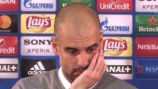 Guardiola es viral por su reacción en conferencia de prensa tras perder con Mónaco [VIDEO]