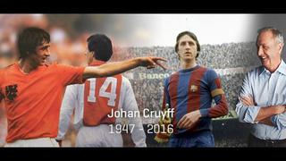 El fútbol está de luto: Falleció Johan Cruyff a los 68 años