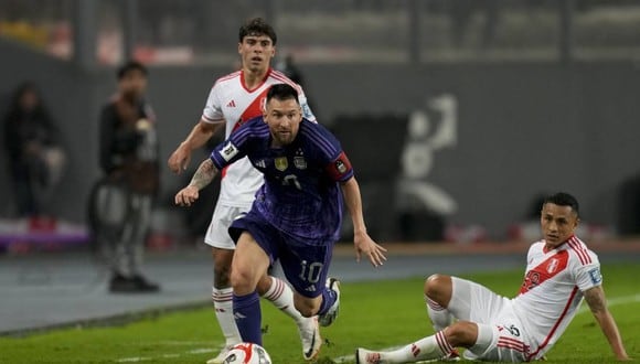 Lionel Messi anotó dos goles  Perú por la cuarta fecha de las Eliminatorias 2026. (Foto: Agencias)
