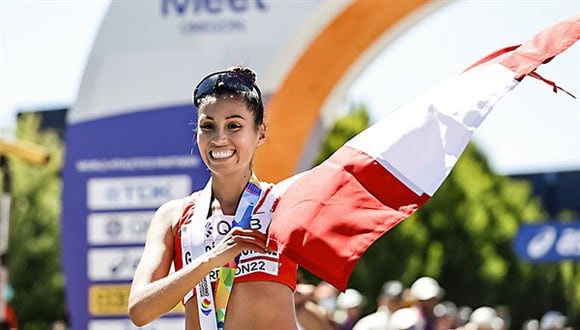 Kimberly García gana medalla de plata de marcha atlética en el Mundial de Atletismo (Foto: Referencial - Andina)