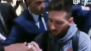 Todo por una firma: hincha de Lionel Messi lloró tras autógrafo en su camiseta [VIDEO]