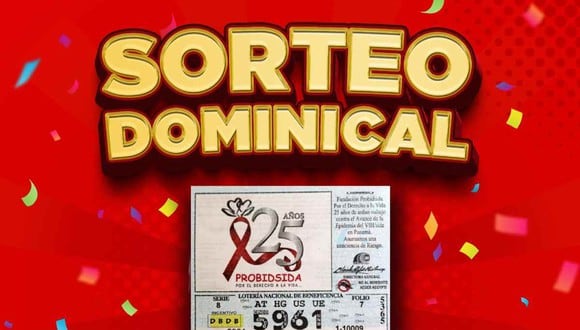Lotería Nacional de Panamá, resultados del ‘Sorteo Dominical’ del 16 de octubre. (Foto: Loterías)