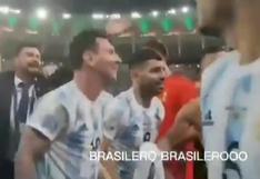 Enorme gesto: Messi evitó las burlas a Brasil en los festejos tras ganar la Copa América [VIDEO]