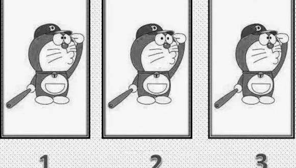Mira con atención la imagen y trata de descubrir cuál es el Doraemon diferente.| Foto: genial.guru