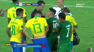 ¡No juega contra Perú! Henry Vaca fue expulsado tras terrible falta en el Bolivia vs. Brasil por el Preolímpico Sub 23 [VIDEO]