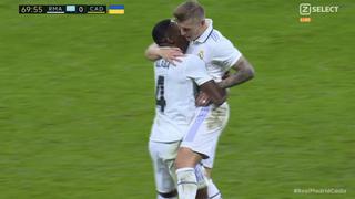 Disparo inatajable: golazo de Toni Kroos para el 2-0 de Real Madrid vs. Cádiz [VIDEO]