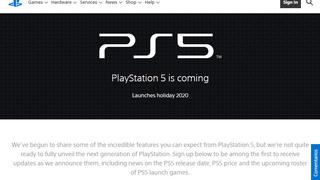 PS5: Sony publica la página oficial de PlayStation 5 antes de su lanzamiento