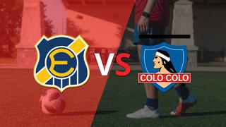 Everton y Colo Colo empatan 1-1 y se van a los vestuarios