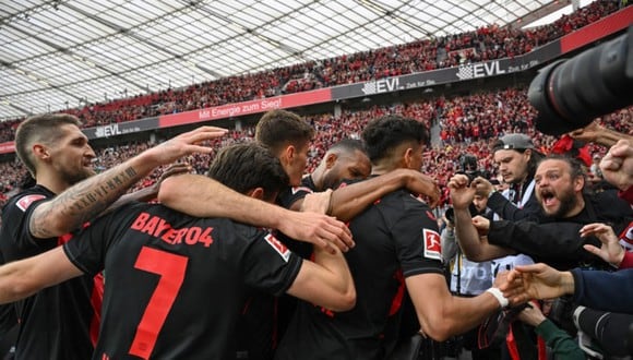 Bayer Leverkusen, campeón de la Bundesliga. (Foto: AFP)