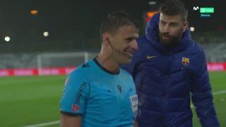Real Madrid vs. Barcelona: Piqué se quejó con el árbitro del clásico español [VIDEO]