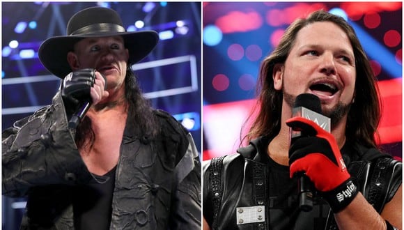 The Undertaker y AJ Styles podrían pelear en el magno evento de la WWE. (Foto: WWE)