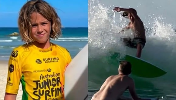 A sus 15 años, Khai Cowley, ya era considera como una promesa del surf. (Foto: Composición).
