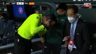Polémica en el Camp Nou: VAR no cobró la mano de Santos Borré en Barcelona vs. Frankfurt