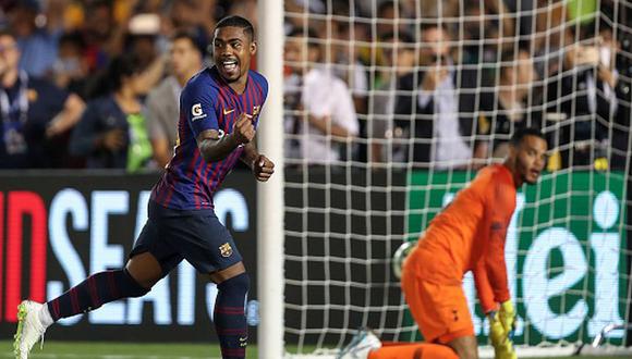 Malcom llegó esta temporada al Barcelona tras romper su acuerdo de palabra con la Roma. (Getty Images)