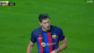 La primera del polaco: el remate de Lewandowski ante Courtois en el Barcelona vs. Real Madrid [VIDEO]