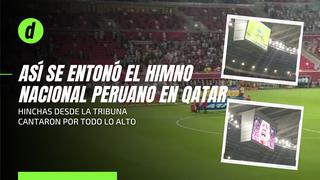Perú sin Mundial: así sonó el himno nacional del Perú en el estadio Ahmed bin Ali