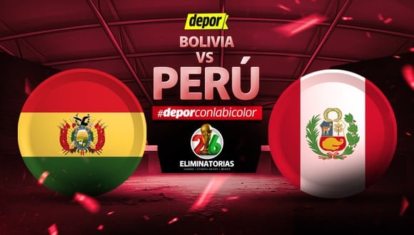Perú vs. Bolivia se enfrentan por Eliminatorias 2026. (Diseño: Depor)