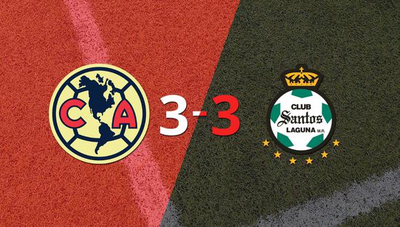 Leonardo Suárez firma un doblete en el empate en 3 entre Santos Laguna y Club América