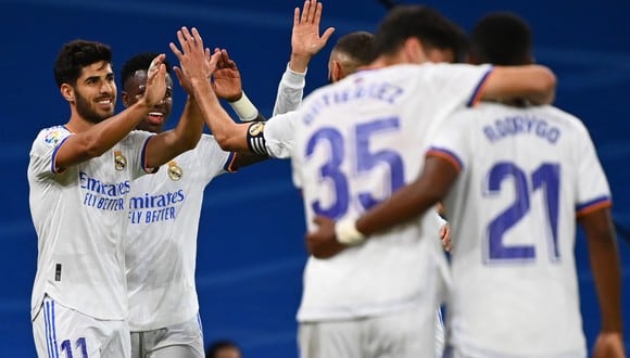 Real Madrid goleó 6-1 al Mallorca y sigue como sólido líder de LaLiga. | Foto: AFP