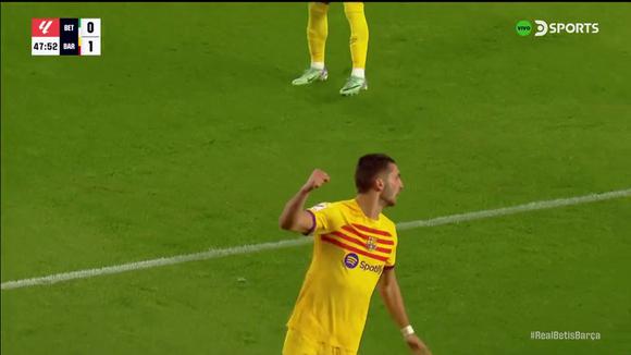 Gol para el doblete de Ferran para el 2-0 del Barcelona vs. Real Betis. (Vídeo X).
