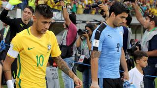Luis Suárez y Neymar: el saludo de grandes amigos en el Brasil vs. Uruguay