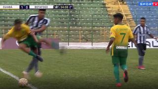 ¡Bestial patada! Brutal reacción de jugador de Botafogo tras recibir humillante 'caño' es viral [VIDEO]