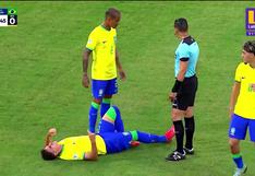 Baja en el ‘Scratch’: Weverton salió lesionado y entró Mendes en el Perú vs. Brasil [VIDEO]