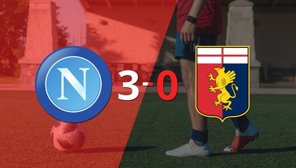Napoli golea 3-0 como local a Genoa
