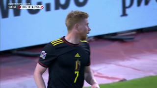 Definición sutil para remontar: gol de De Bruyne para el 2-1 de Bélgica vs. Polonia [VIDEO]
