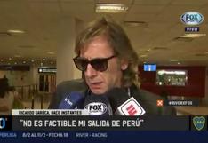Ricardo Gareca llegó a Argentina y confirmó que se queda en la Selección Peruana