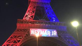 Con bombos y platillos: la bienvenida de la Torre Eiffel a Neymar Jr. al PSG