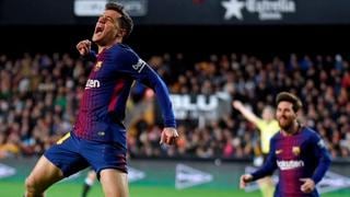 ¡Casi igual! El primer gol de Coutihno con el Barcelonaya se vio en PES 2018 [VIDEO]