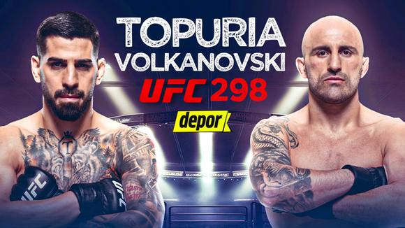 UC 298 EN VIVO, Topuria vs. Volkanovski: transmisión del evento de MMA (Video: @UFC)